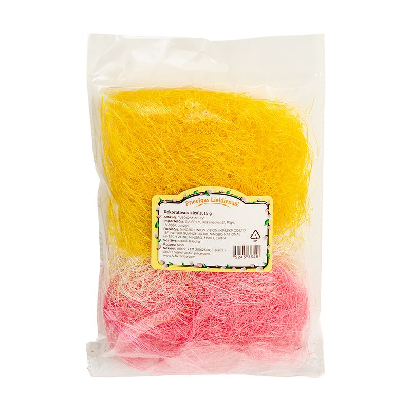 Dekoratīvs materiāls, sizāls, 15 g