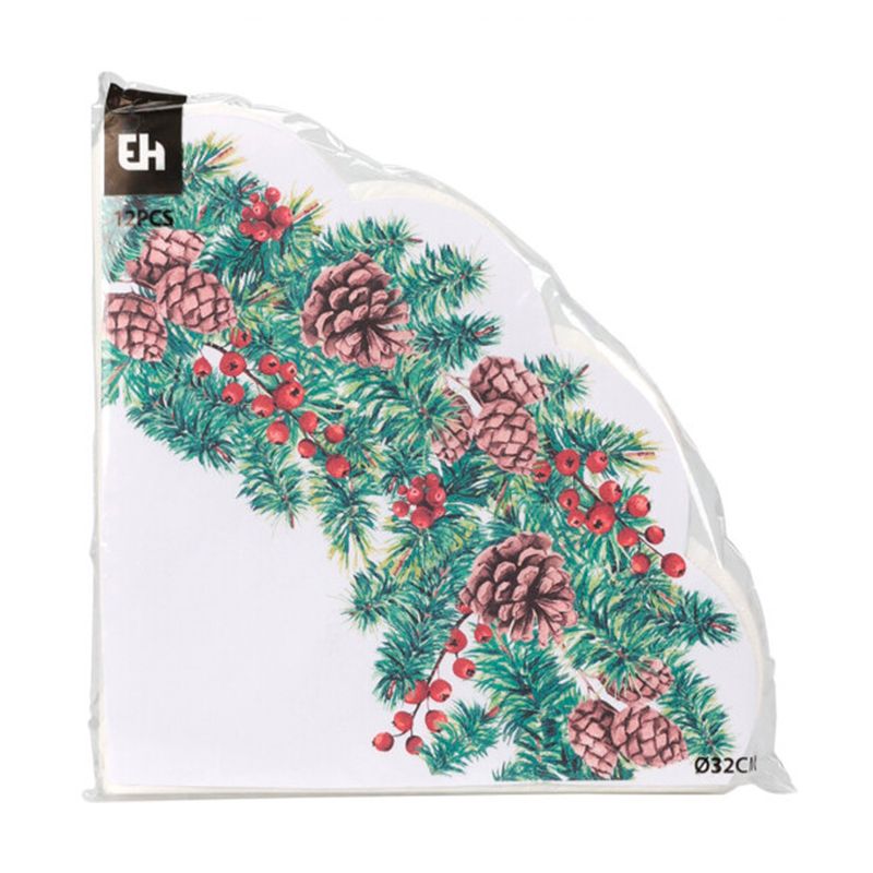 Salvetes, apaļas, 32 cm, 12 gab.