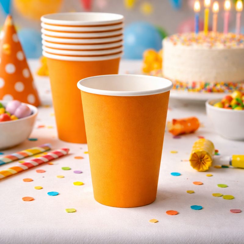 Vienreizlietojamas glāzes, 250 ml, 8 gab.