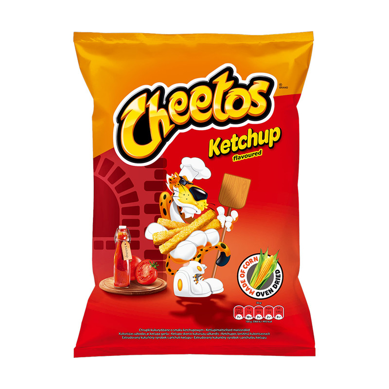Uzkodas Cheetos, 165 g, dažādi veidi