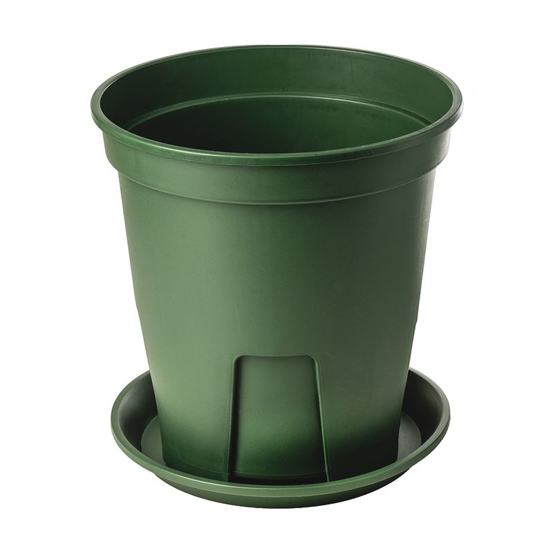 Puķu trauks ar paliktni 24x18 cm