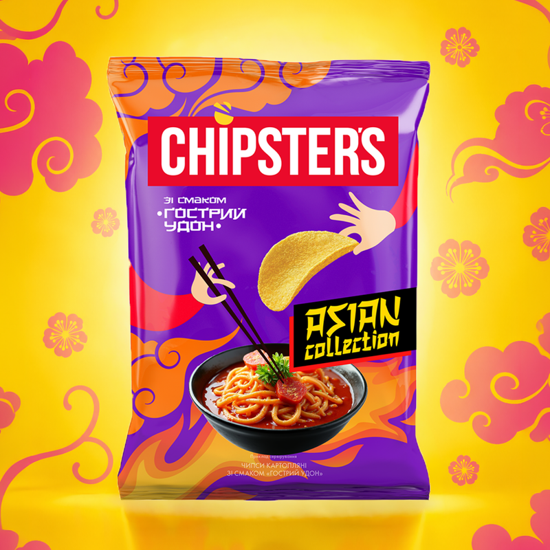 Kartupeļu čipsi CHIPSTER'S ASIA, 100 g, dažādas garšas