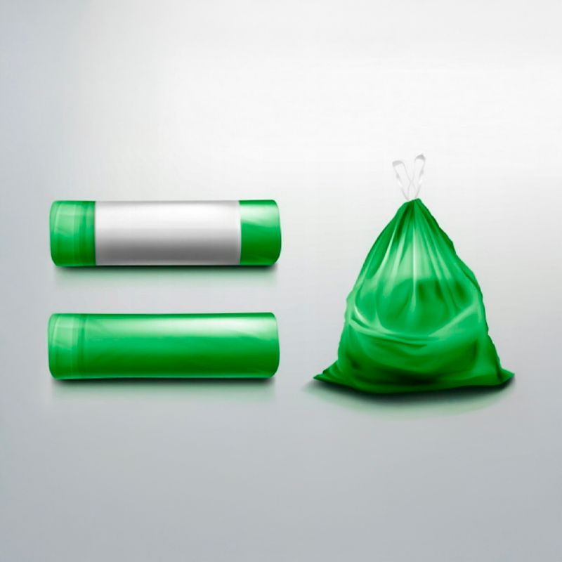 Atkritumu maisi ar savilcēju, 60 l, 10 gab.