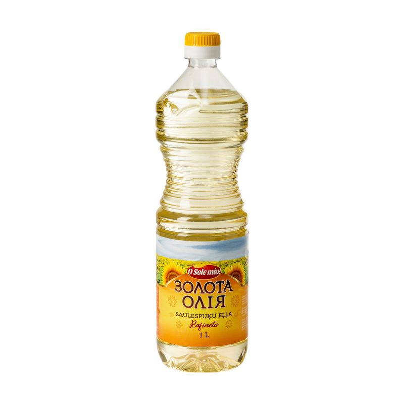 Saulespuķu eļļa, rafinēta, 1 l