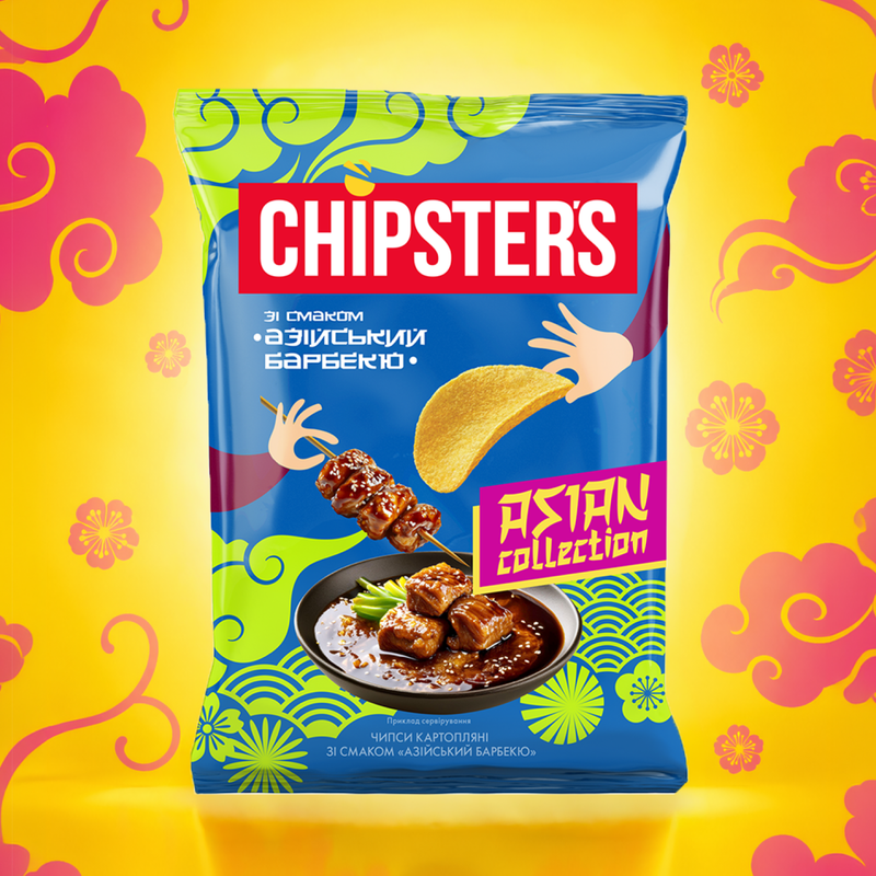 Kartupeļu čipsi CHIPSTER'S ASIA, 100 g, dažādas garšas