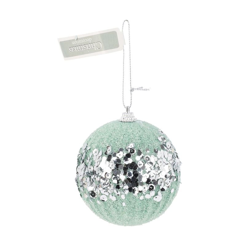 Ziemassvētku bumbiņa 80 mm ar fliteriem