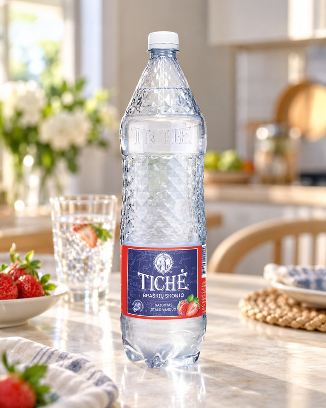 Dabīgs minerālūdens Tiche, dažādas garšas, 1.5 l