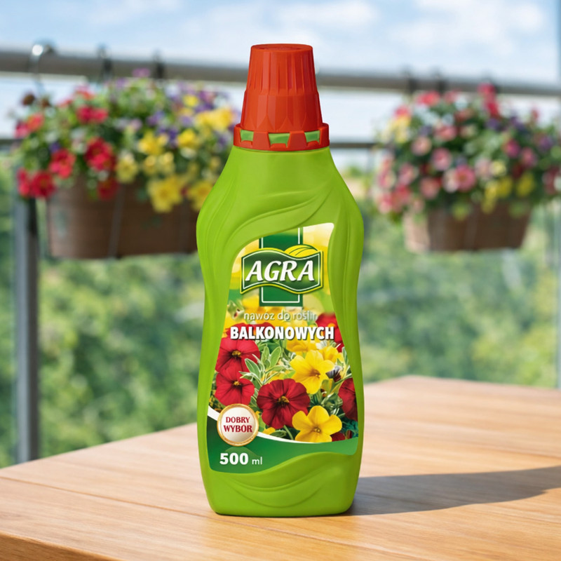 AGRA Balkonu puķēm mēslojums 0.5 l