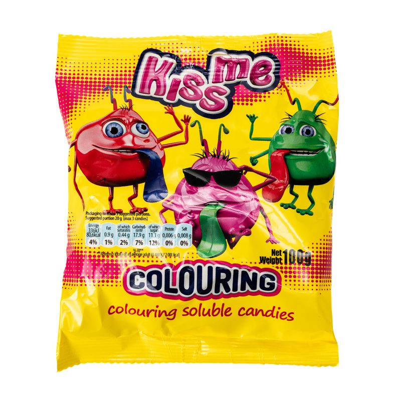 Košļājamās konfektes KISS ME, 100 g