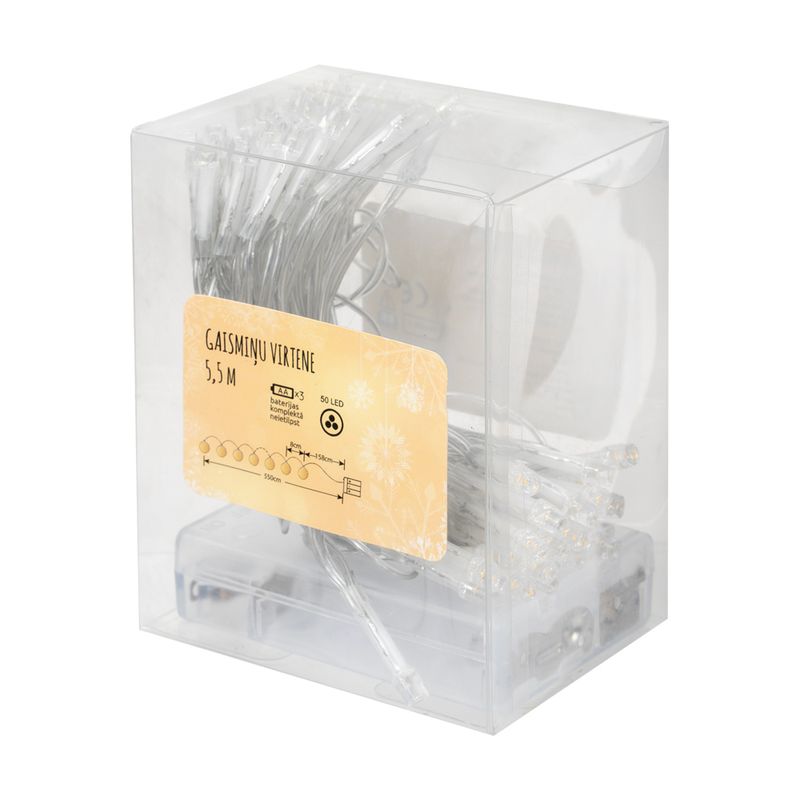 Ziemassvētku LED virtene, 5,5 m