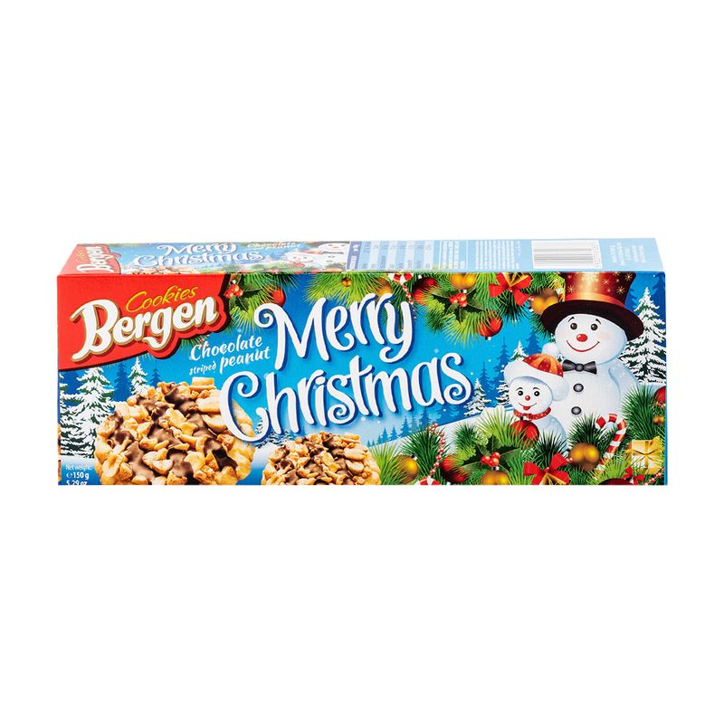 Zemesriekstu cepumi Merry Christmas, 150 g