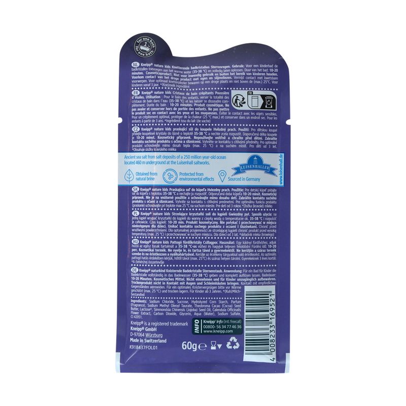 Vannas kristāli Kneipp bērniem, 100 g