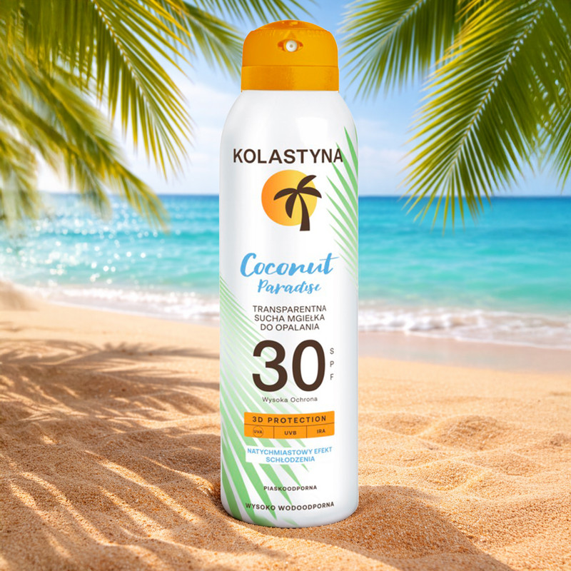 Aizsarglīdzeklis pret sauli Kolastyna Coconut, SPF 30, 150 ml