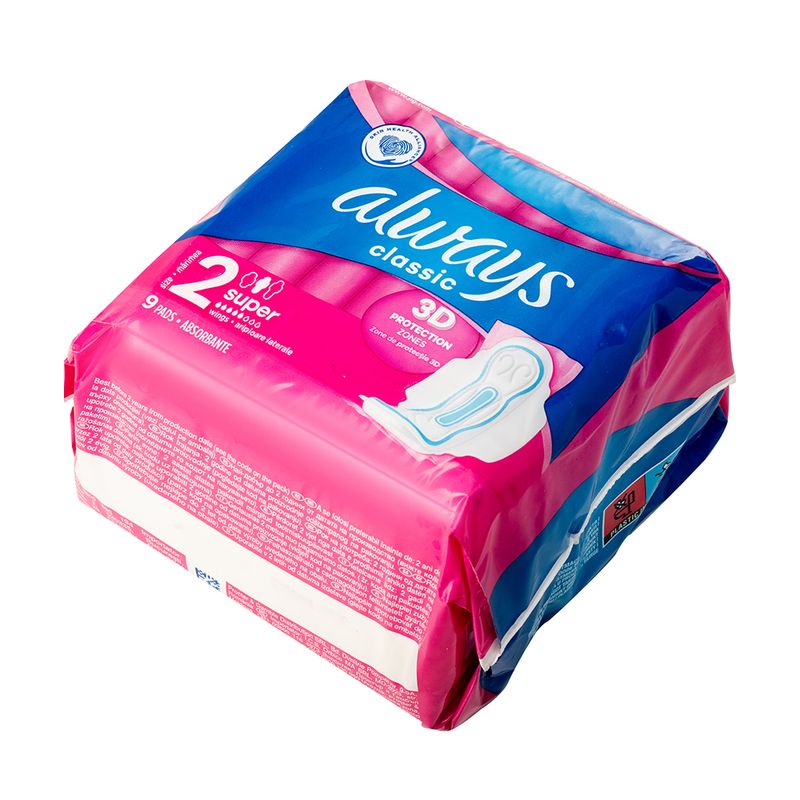 Higiēniskās paketes Always, Classic Maxi, 9 gab.