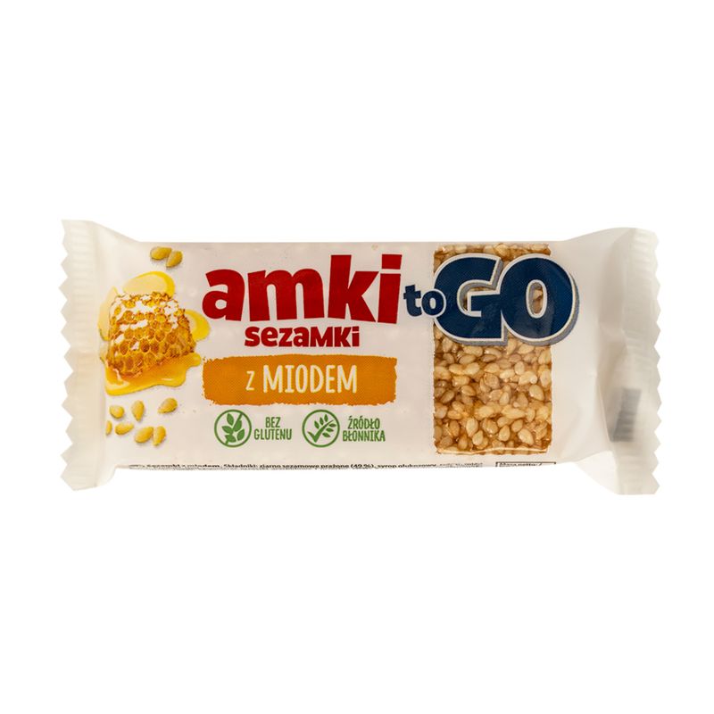 Sezama sēkliņu cepumi Amki to Go ar medu, 22.5 g