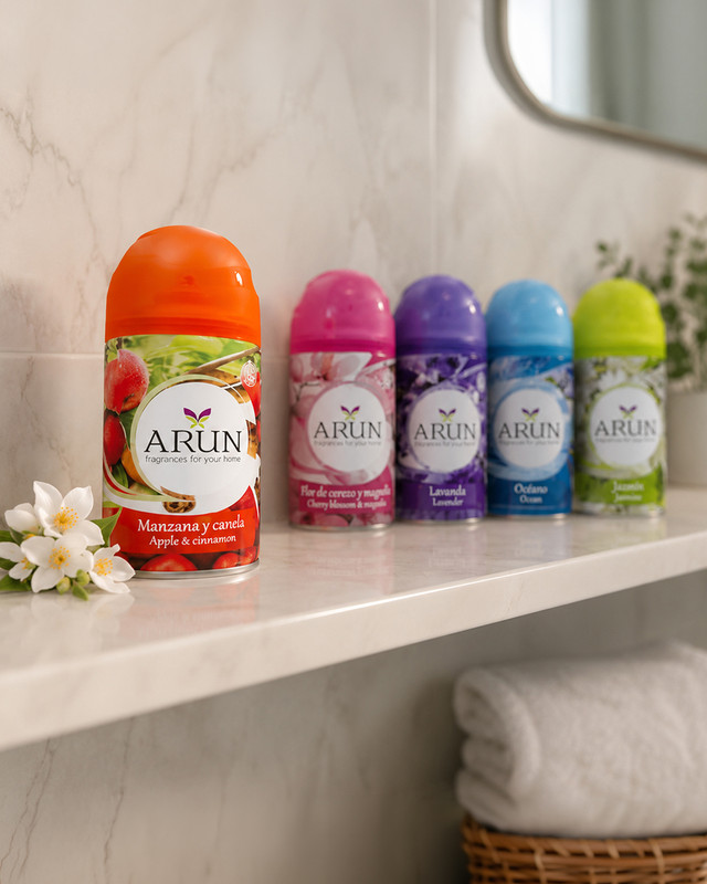 Automātiskā gaisa atsvaidzinātaja rezerve Arun Air, 250 ml, dažādi veidi