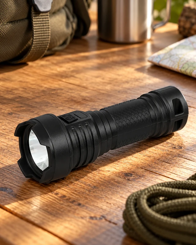 Uzlādējams LED lukturis ar USB kabeli