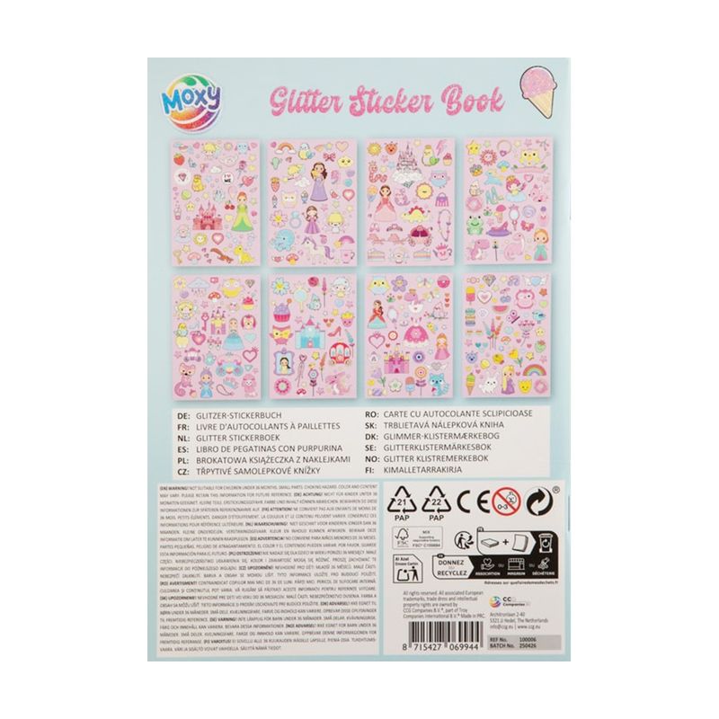 Uzlīmes ar spīdumiem, A5, 8 lapas