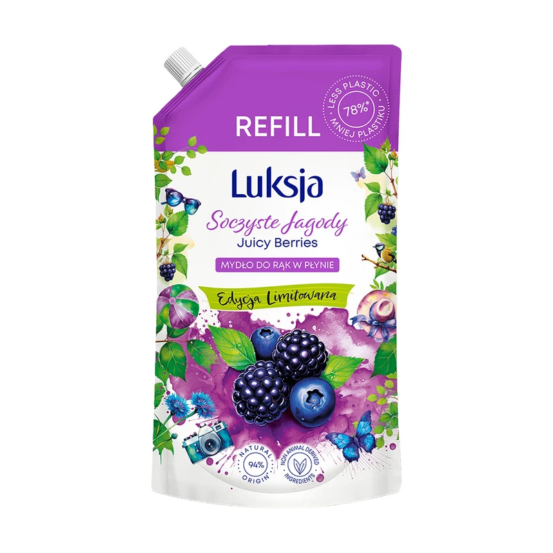 Šķidrās ziepes uzpilde Luksja, dažādi veidi, 900 ml