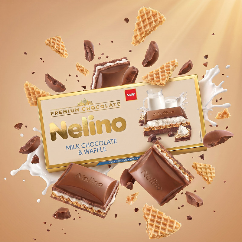 Piena šokolāde Nelino, dažādi veidi, 80 g