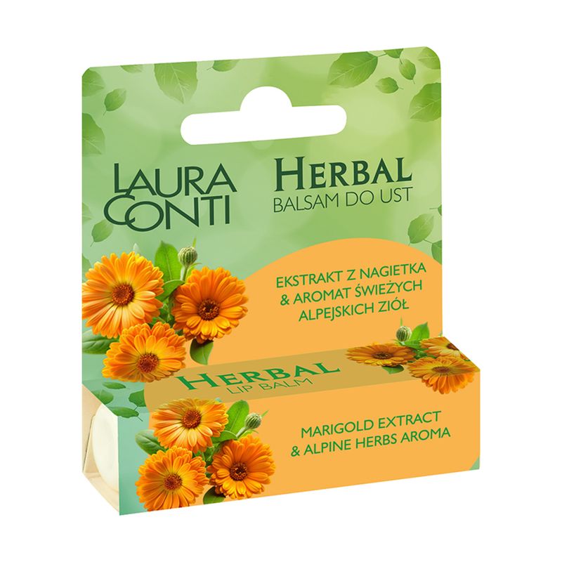 Lūpu balzāms Laura Conti Herbal, 4.8 g, dažādi veidi