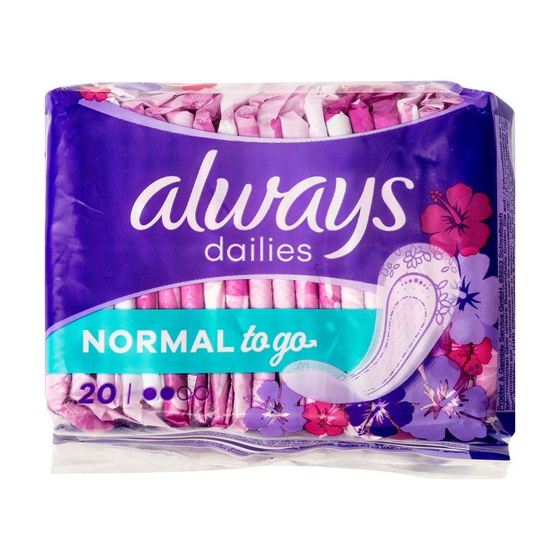 Ikdienas ielikniši Always, Dailies to Go,20 gab.