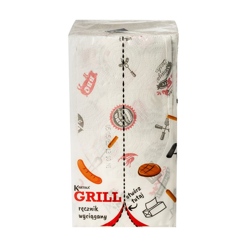 Papīra dvieļi KARTIKA GRILL, 2slaņi, 150 gab.