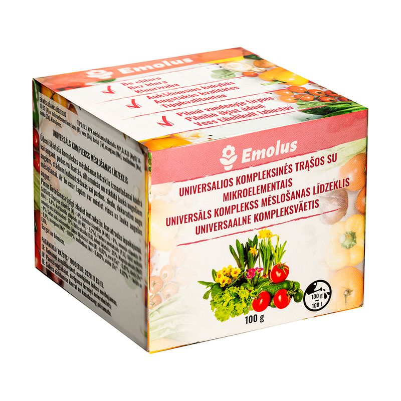 Universālais mēslojums ar mikroelementiem, 100 g