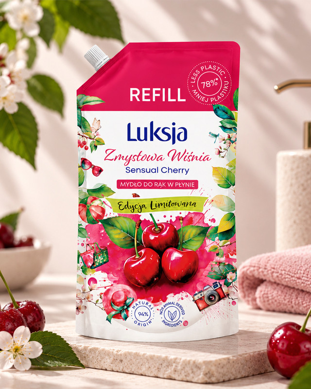 Šķidrās ziepes uzpilde Luksja, dažādi veidi, 900 ml