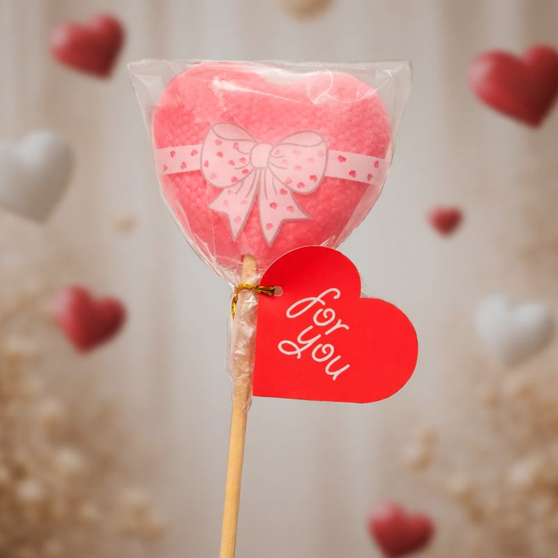 Karamele uz kociņa "HEART" ar augļu-ogu garšu, 50 g