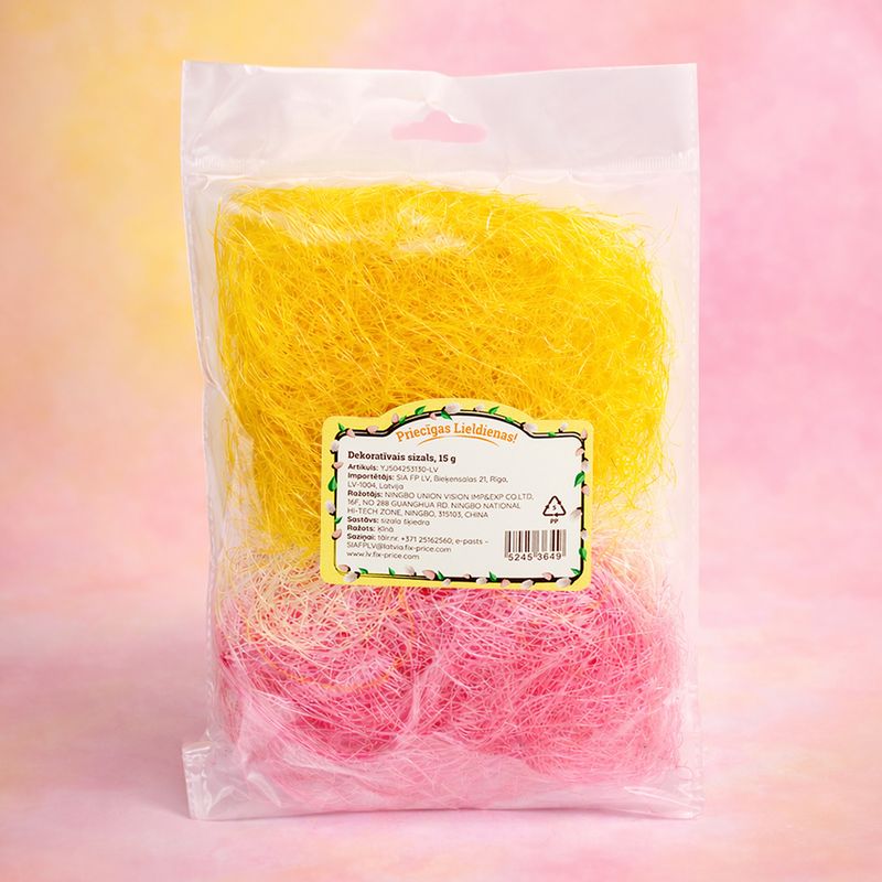 Dekoratīvs materiāls, sizāls, 15 g