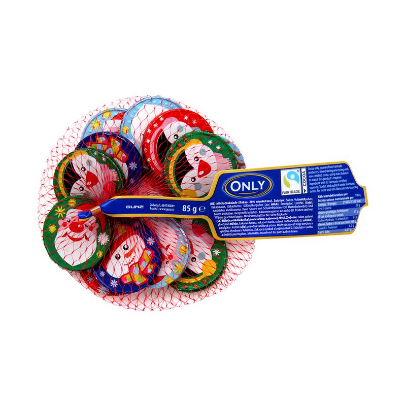 Piena šokolāde, Ziemassvētku monētas, 85 g