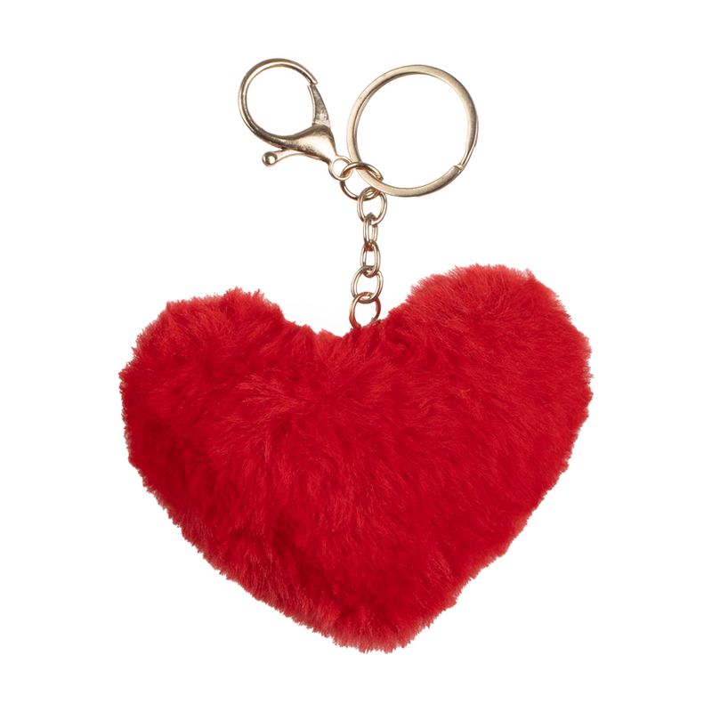 Pūkains atslēgu piekariņš Sirds, 10 cm