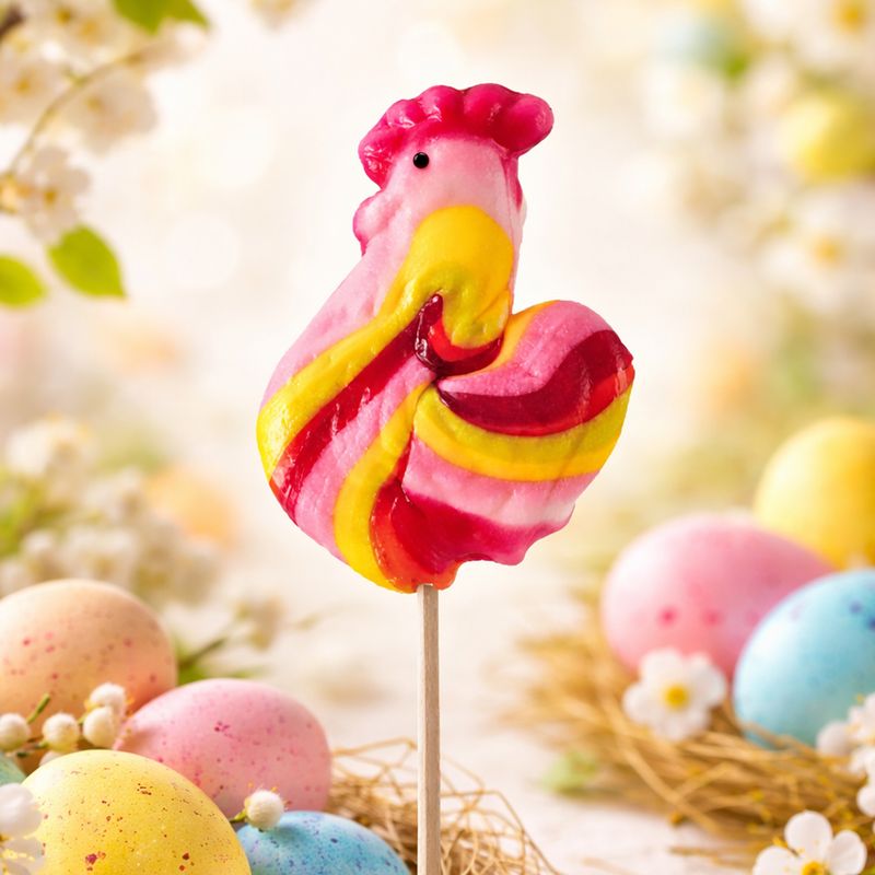 Karamele uz kociņa ar augļu-ogu garšu, 80 g