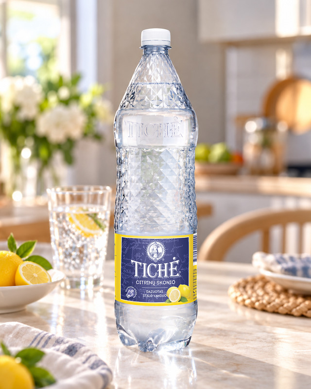 Dabīgs minerālūdens Tiche, dažādas garšas, 1.5 l