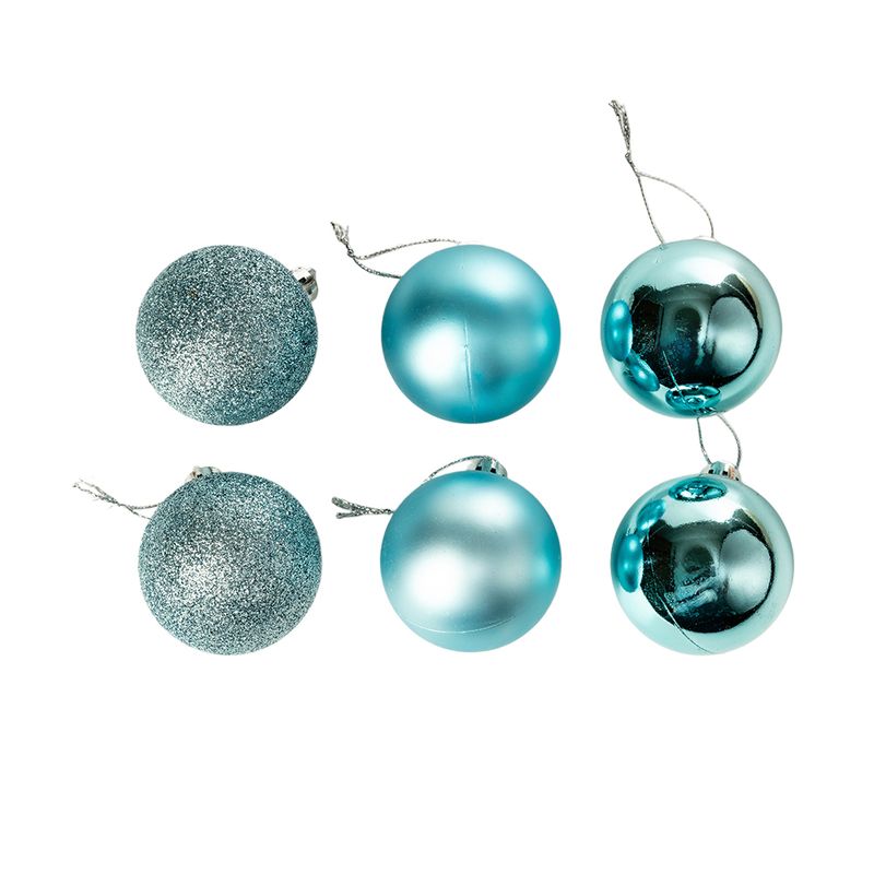 Ziemassvētku bumbas, 6 gab., Ø5cm