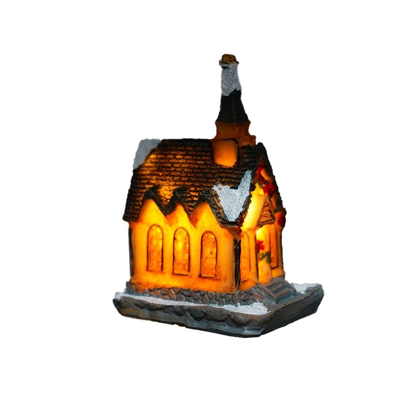 Mājiņa ar Led gaismu, 9x6x4 cm