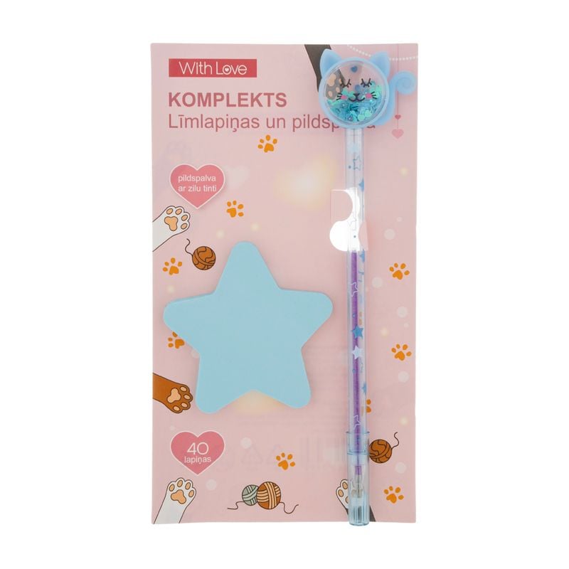 Līmlapiņas ar pildspalvu, 40 gab.