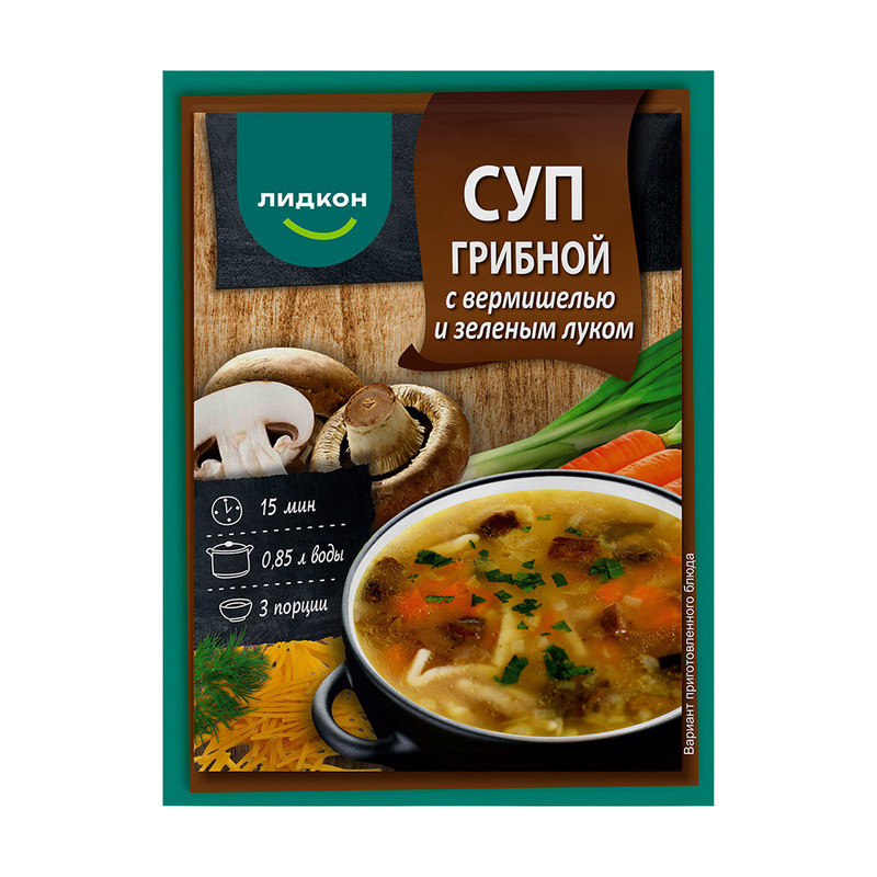 Zupa ar nūdelēm Lidkon, 70 g