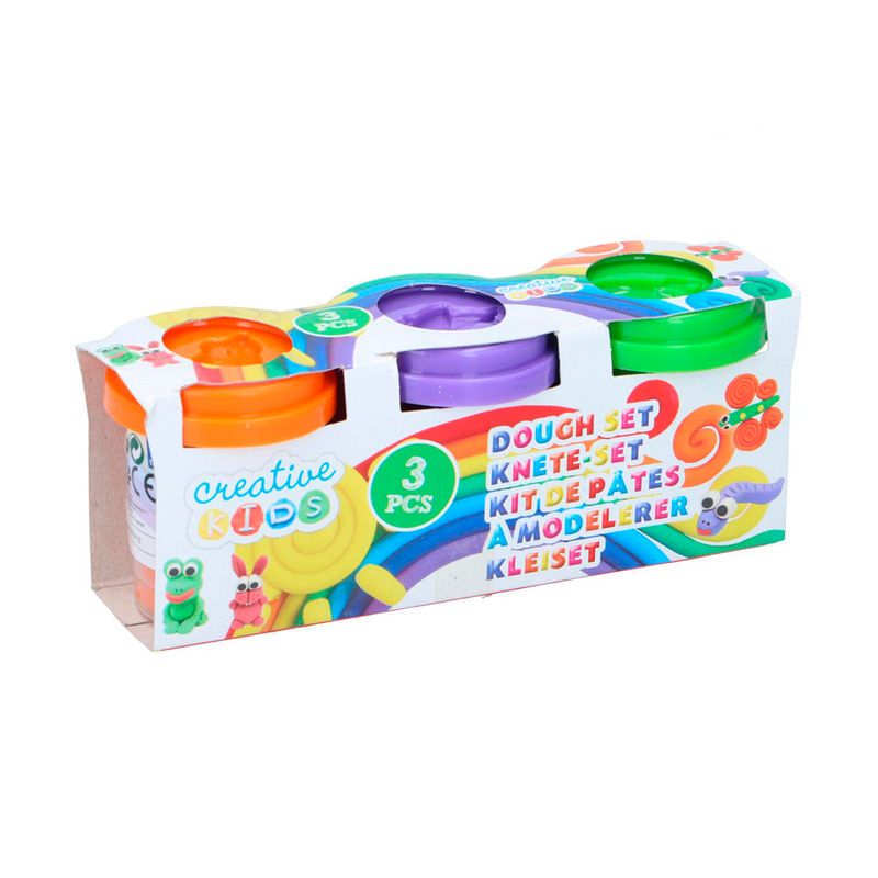 Veidošanas masa Creative kids, 3x55 gr, dažādas krāsas