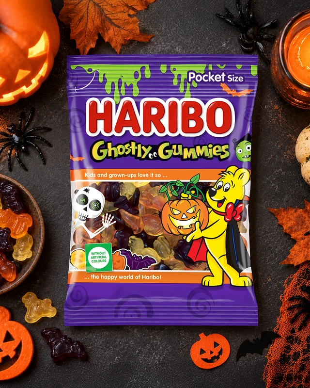 Želejkonfektes Haribo Ghostly Gummies, 80 g
