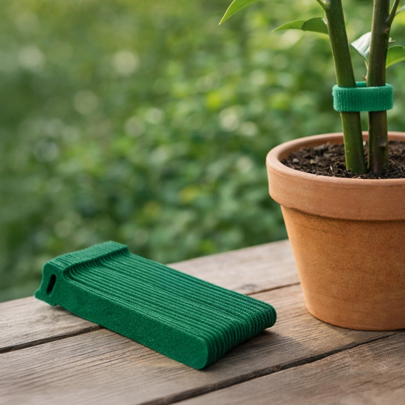 Stiprinājumi augu piesiešanai