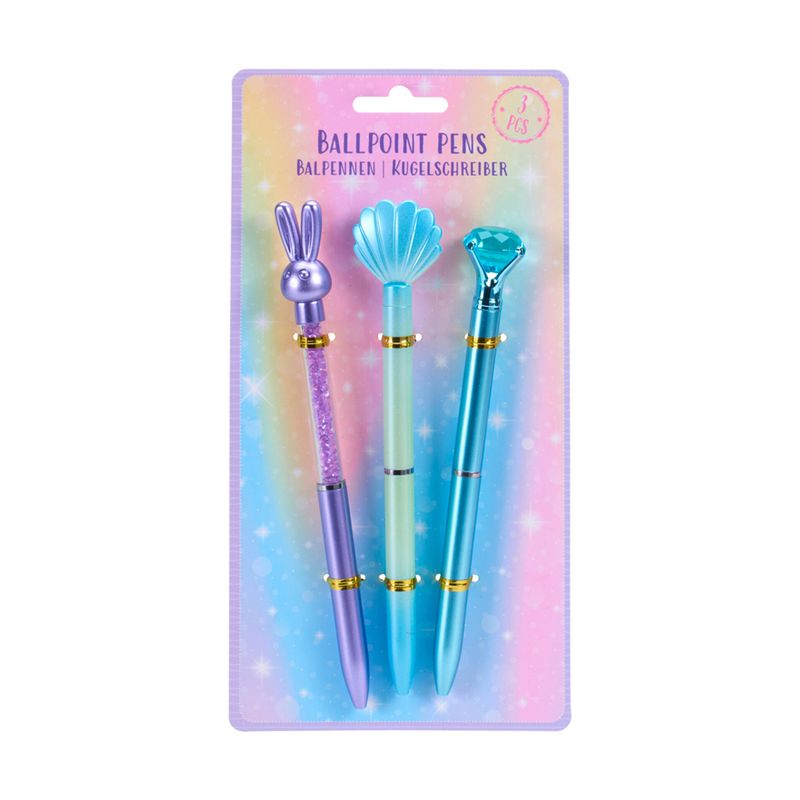 Lodīšu pildspalvu komplekts, 3 gab.