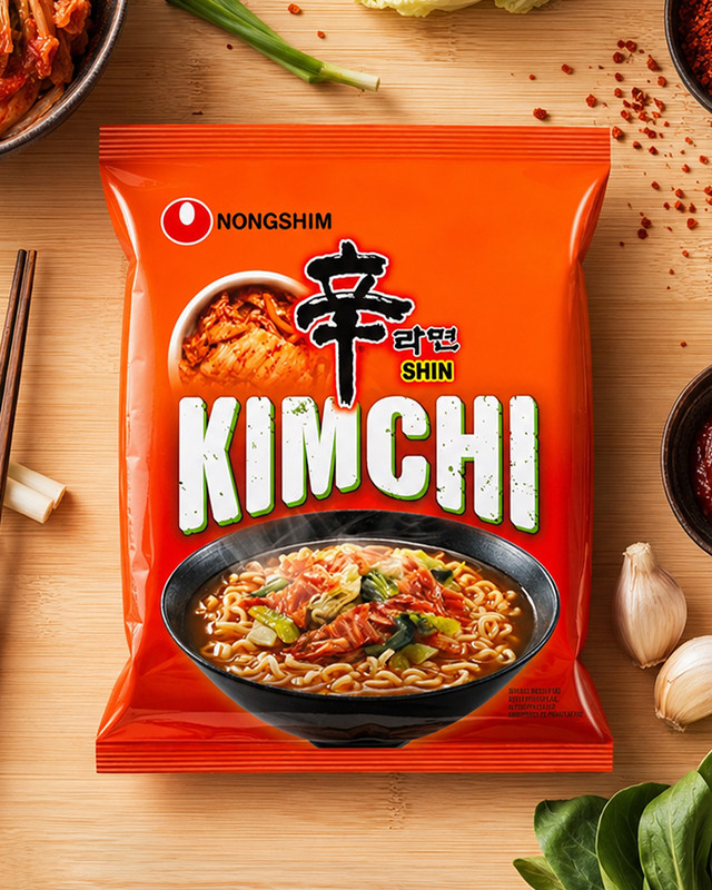 Nūdeļu zupa Kimchi, Nongshim, 120 g