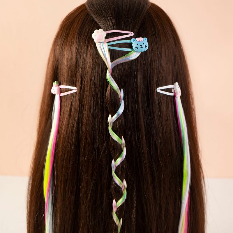 Matu sprādze ar krāsainām šķipsnām, 2 gab