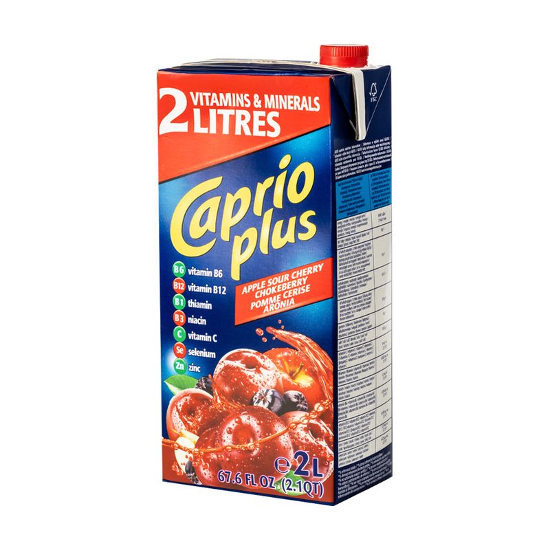 CAPRIO dzēriens ĀBOLU-ĶIRŠU-ARONIJU, 2 l
