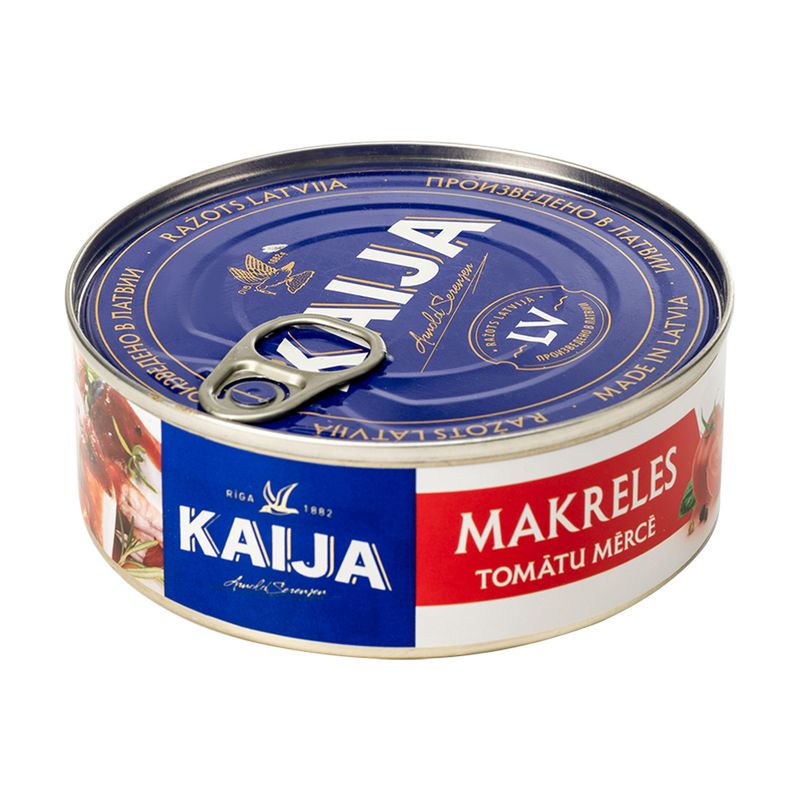 Makreles tomātu mērcē Kaija, 240 g