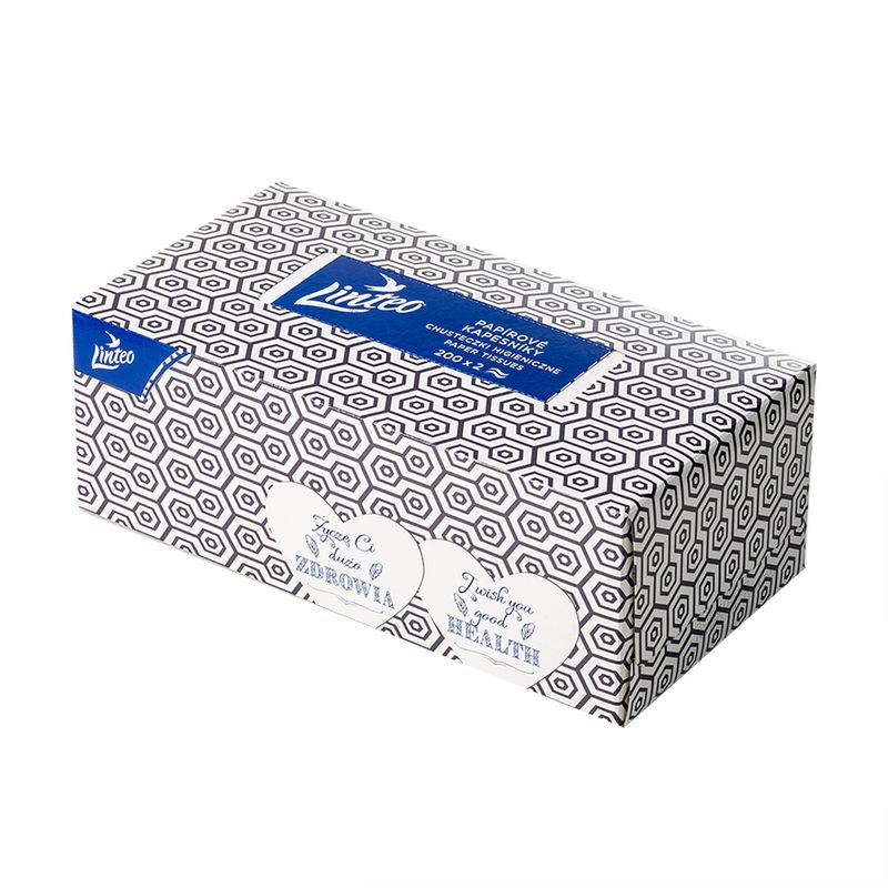 Linteo papīra kabatlakatiņi, 2 slāņi, 200 gab.