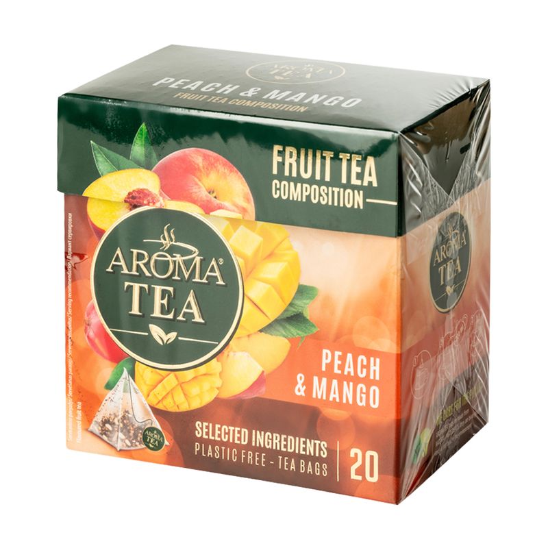 Tēja AROMA PYRAMIDS ar persiku un mango garšu,20 gb,40g