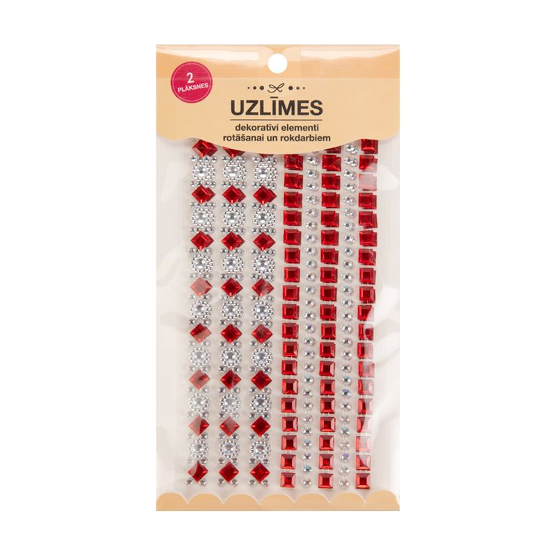 Dekoratīvo uzlīmju komplekts, 19х10 cm, dažādi veidi